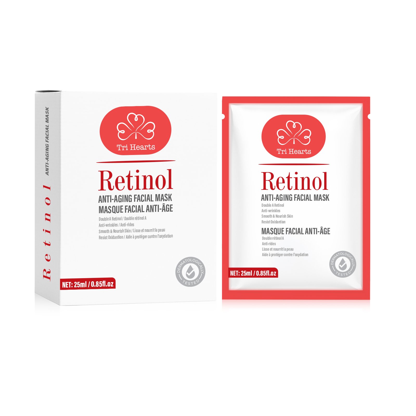 Retinol-FACIAL-MASK-主图4 Retinol Anti-Aging Facial Mask - Image 1